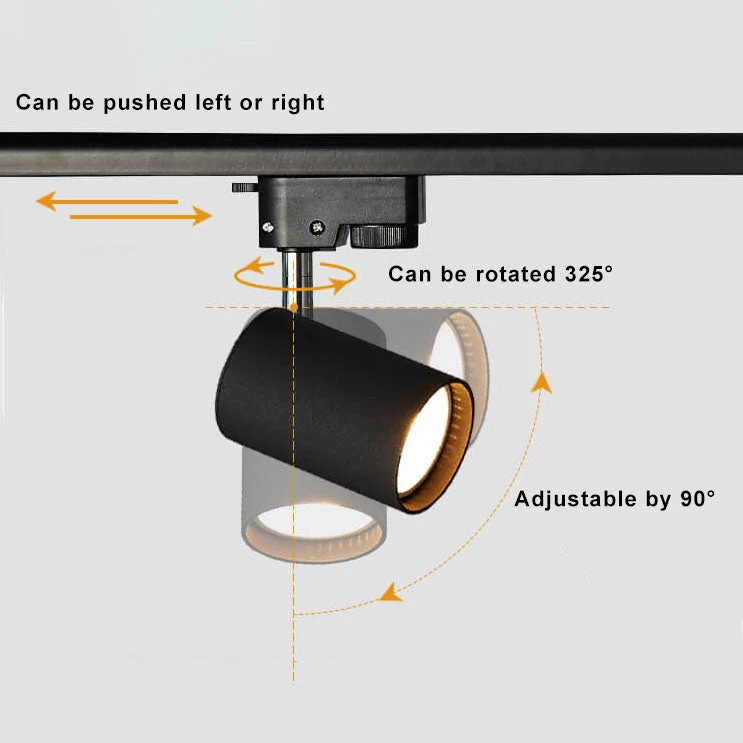 Verstelbaar railsysteem plafond 3-5 spots zwart wit goud dimbaar warm licht modern interieur woonkamer | Sansoti