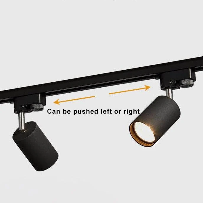 Verstelbaar railsysteem plafond 3-5 spots zwart wit goud dimbaar warm licht modern interieur woonkamer | Sansoti