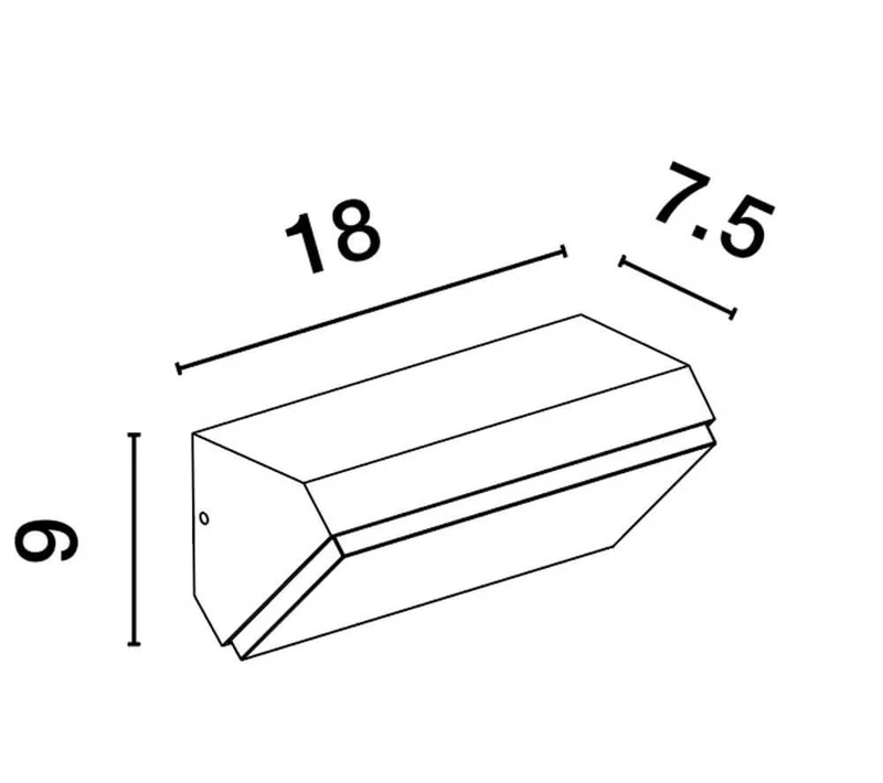 Zenon LED Außenwandleuchte 3000K Anthrazit IP65