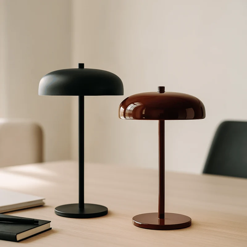 Oplaadbare Tafellamp met Aanraakbediening IJzer 5W Dimbaar LED Bedlampje Draadloos Sfeervol Nachtkastje | Sansoti