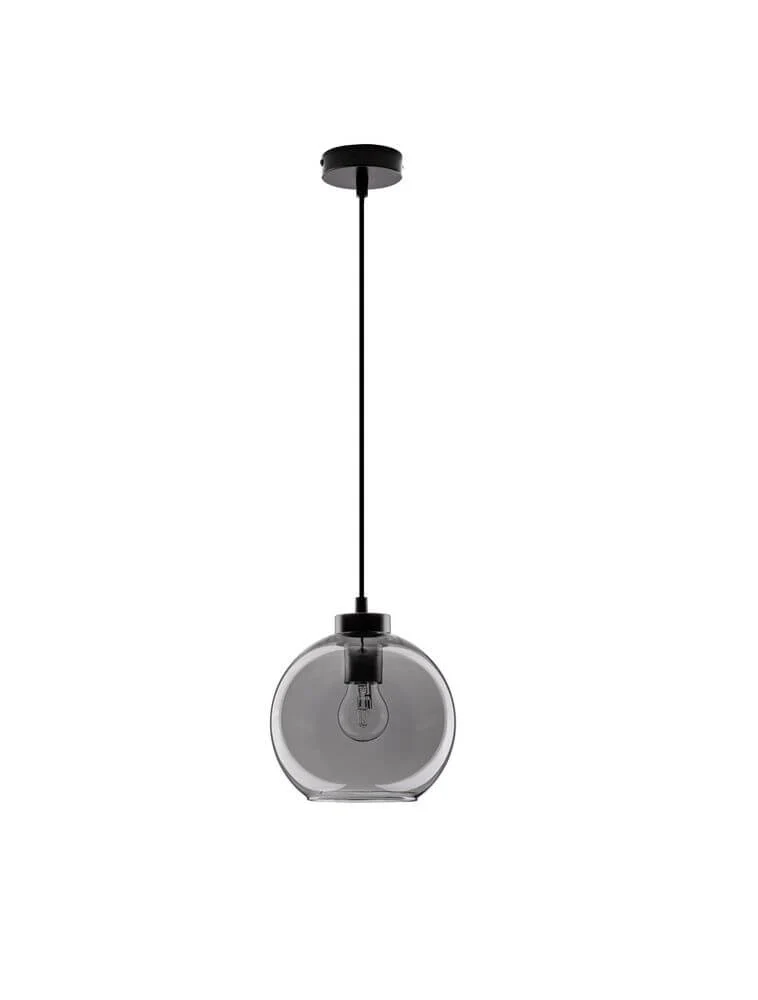 Palmer Pendelleuchte Ø 20cm Schwarz, Rauch
