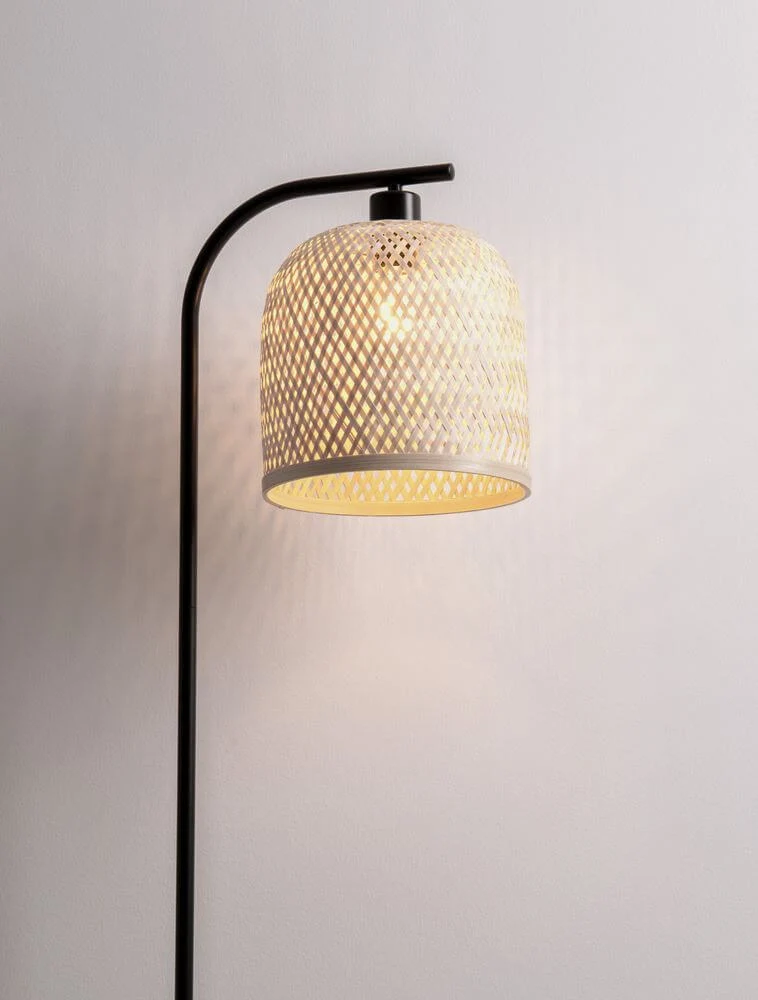 Intra Stehlampe Natur, Schwarz