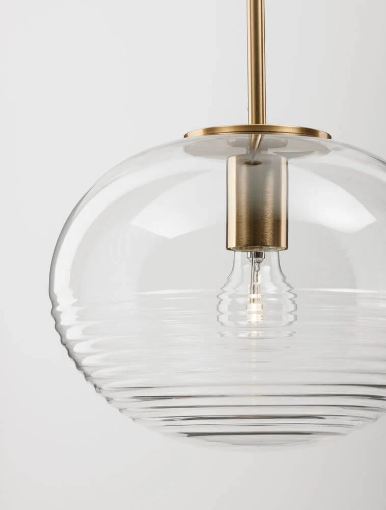 Maeve Pendelleuchte Ø 28cm Gold, Transparent