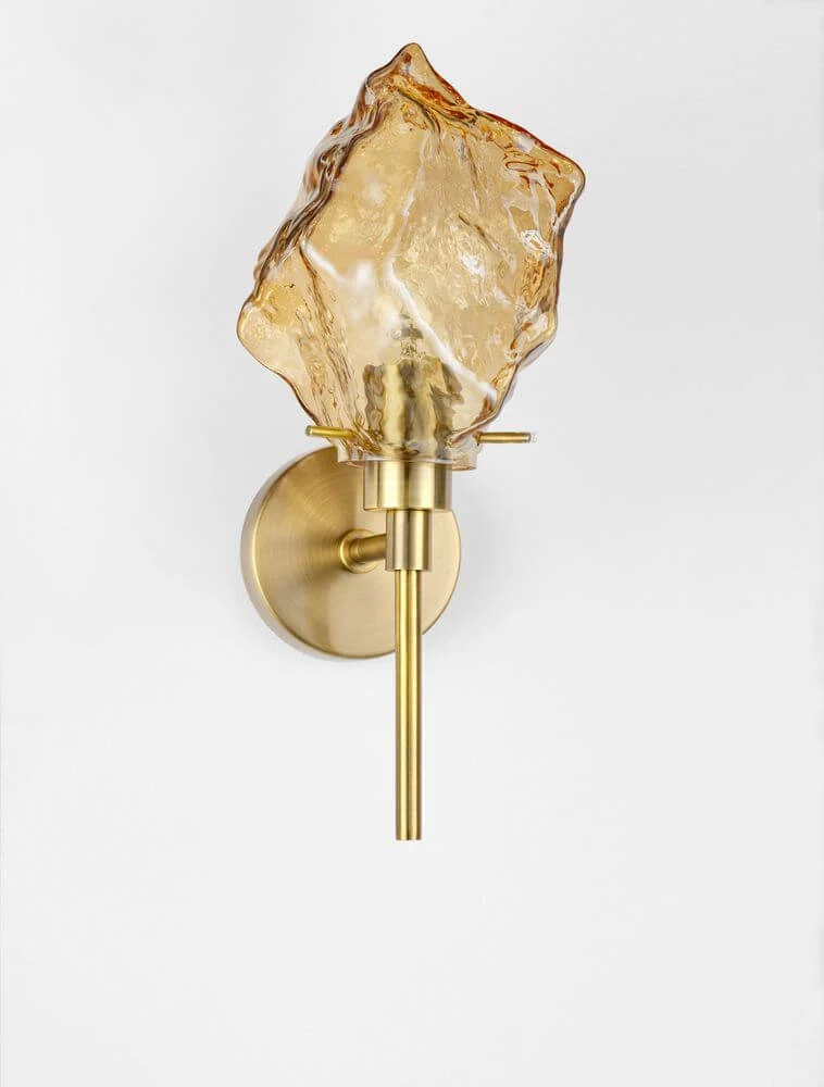 Odelle Wandleuchte Gold, Bernstein