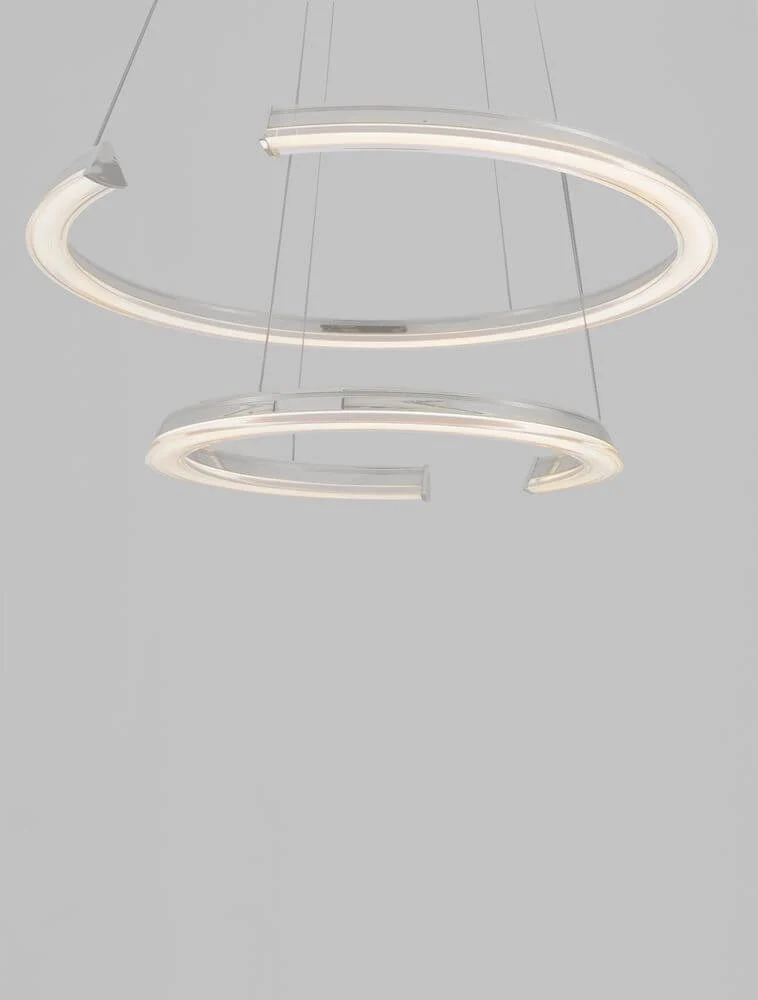 Elmo LED Pendelleuchte 2-flammig Ø 63cm 3500K Chrom