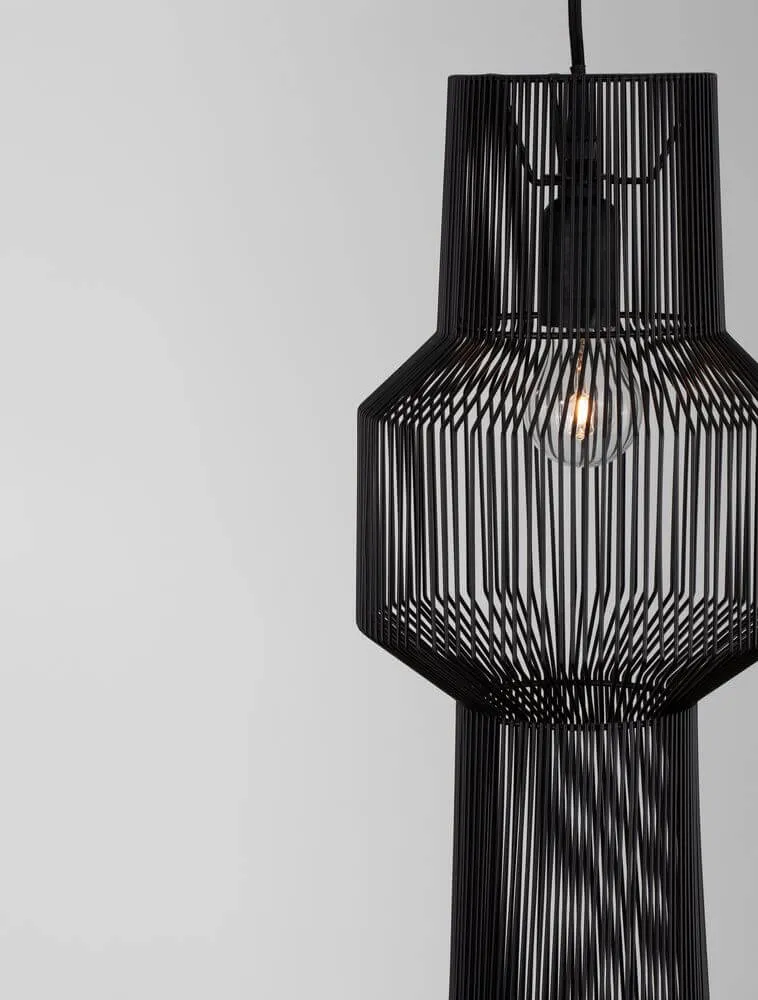 Bredo Pendelleuchte Ø 21cm Schwarz