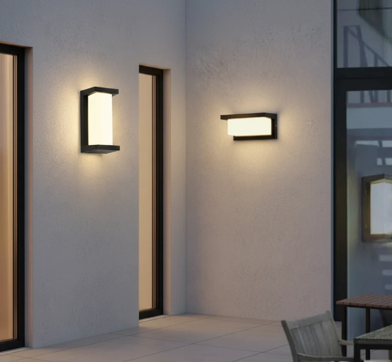 Buitenwandlamp met Bewegingssensor 12,5x26cm Warmwit LED Weerbestendig IP65 Zwart voor Tuin en Terras | Sansoti
