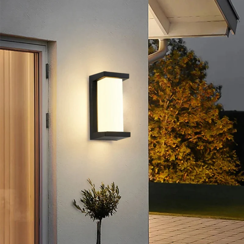 Buitenwandlamp met Bewegingssensor 12,5x26cm Warmwit LED Weerbestendig IP65 Zwart voor Tuin en Terras | Sansoti