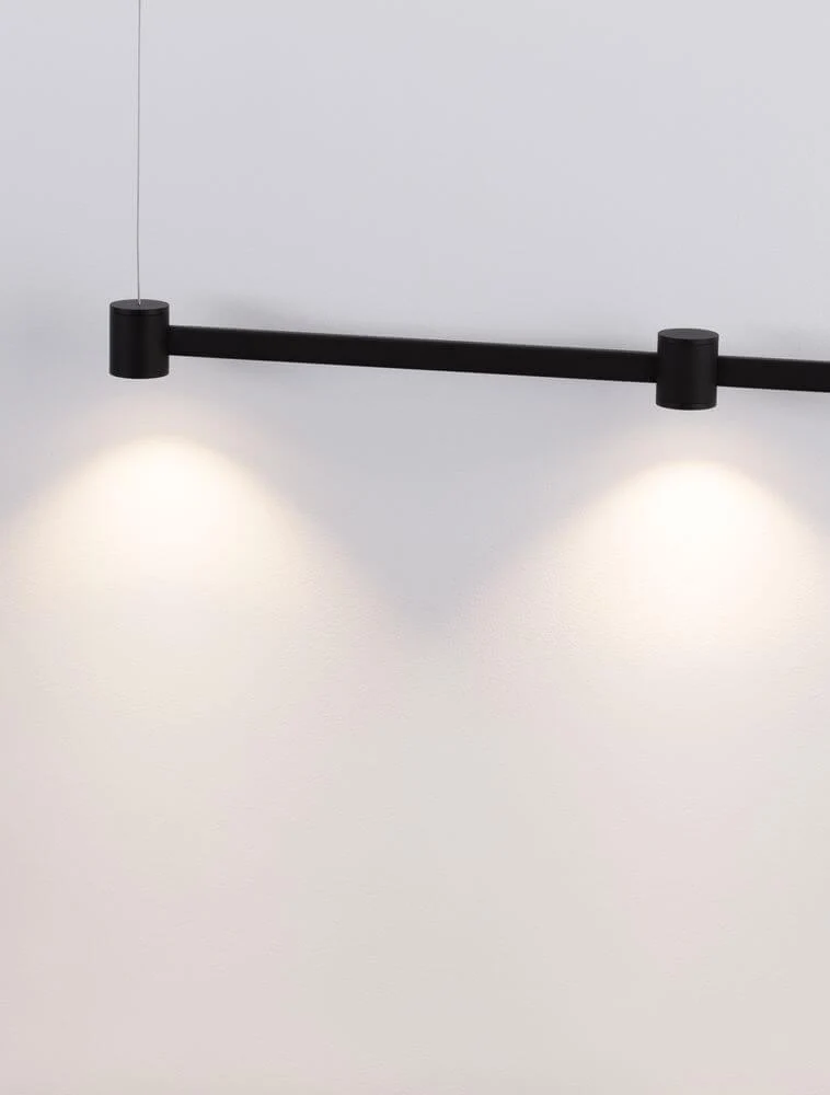 Puize LED Pendelleuchte 3-flammig 3000K Schwarz