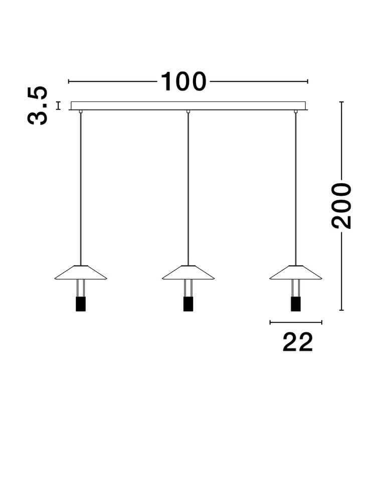 Anafi LED Pendelleuchte 3000K
