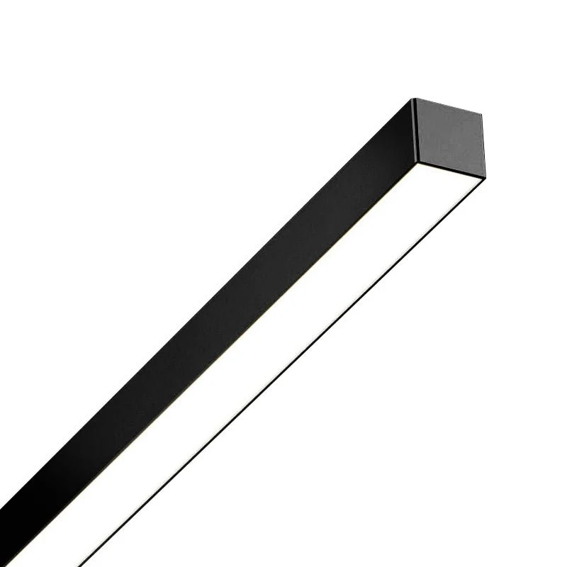Moderne zwarte LED wandlamp met dubbele lichtstrip – minimalistische badkamer en hal verlichting 90 cm | Sansoti