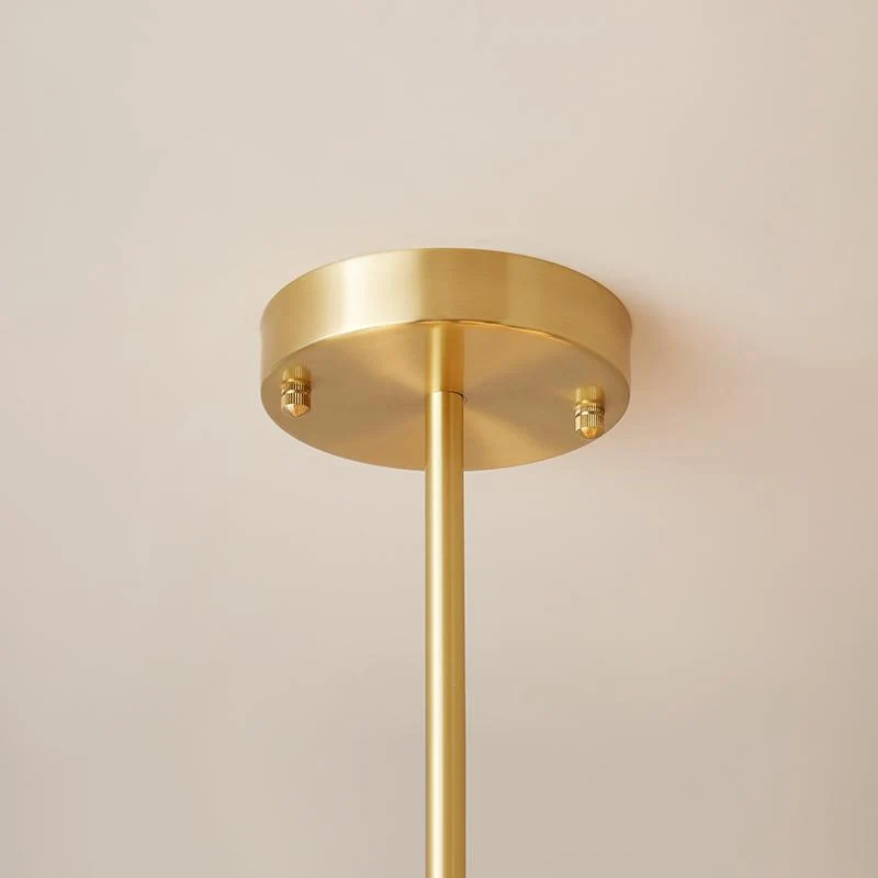 Moderne tweelaagse sputnik kroonluchter met 12 opaal glazen bollen in messing afwerking – mid century design hanglamp 90 cm | Sansoti
