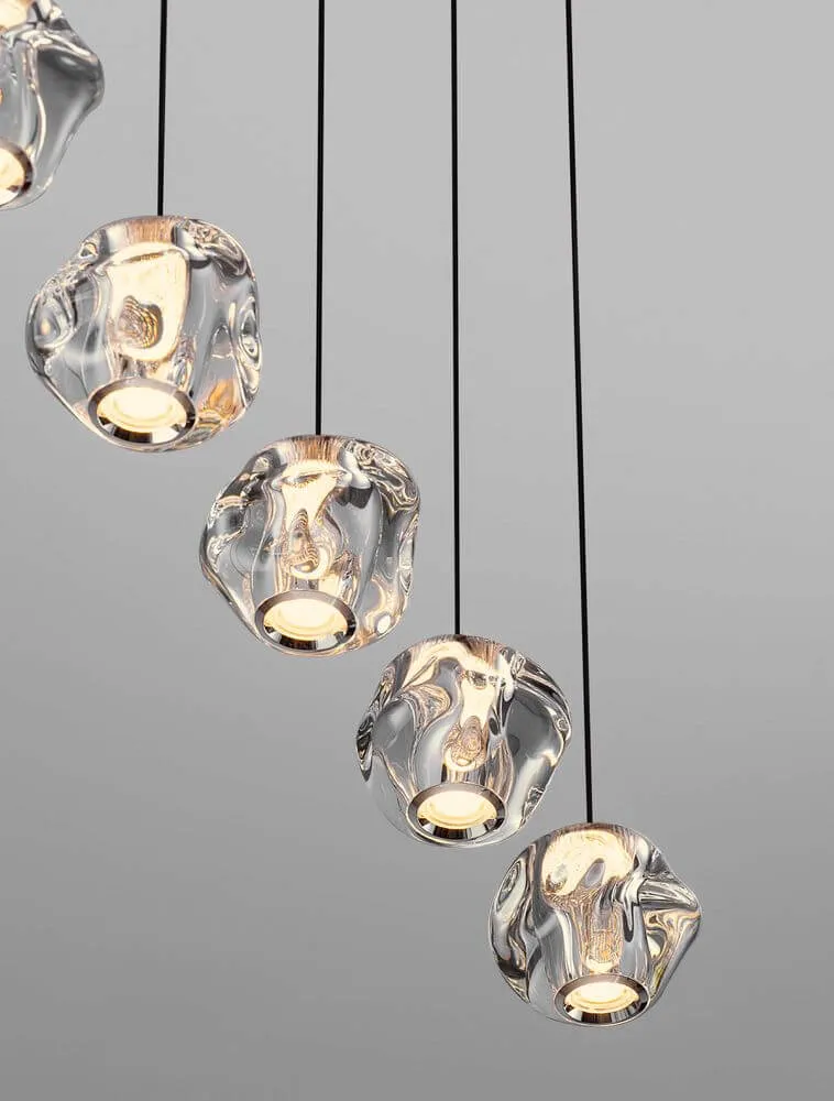 Ifos LED Pendelleuchte Balken 62cm 5-flammig 3000K Schwarz