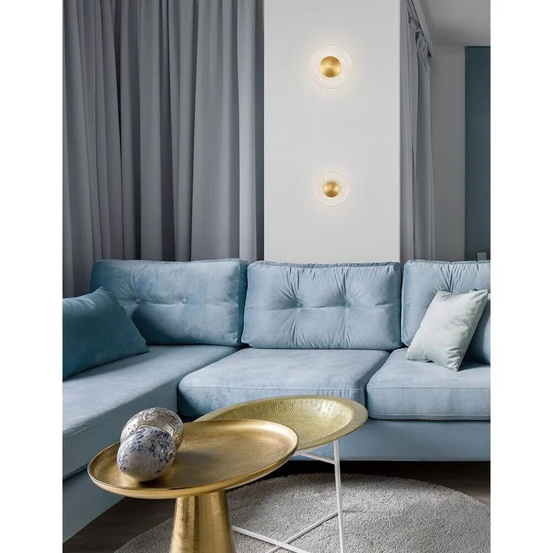 Nova Luce Esil LED Wandlampe Gold, Klar