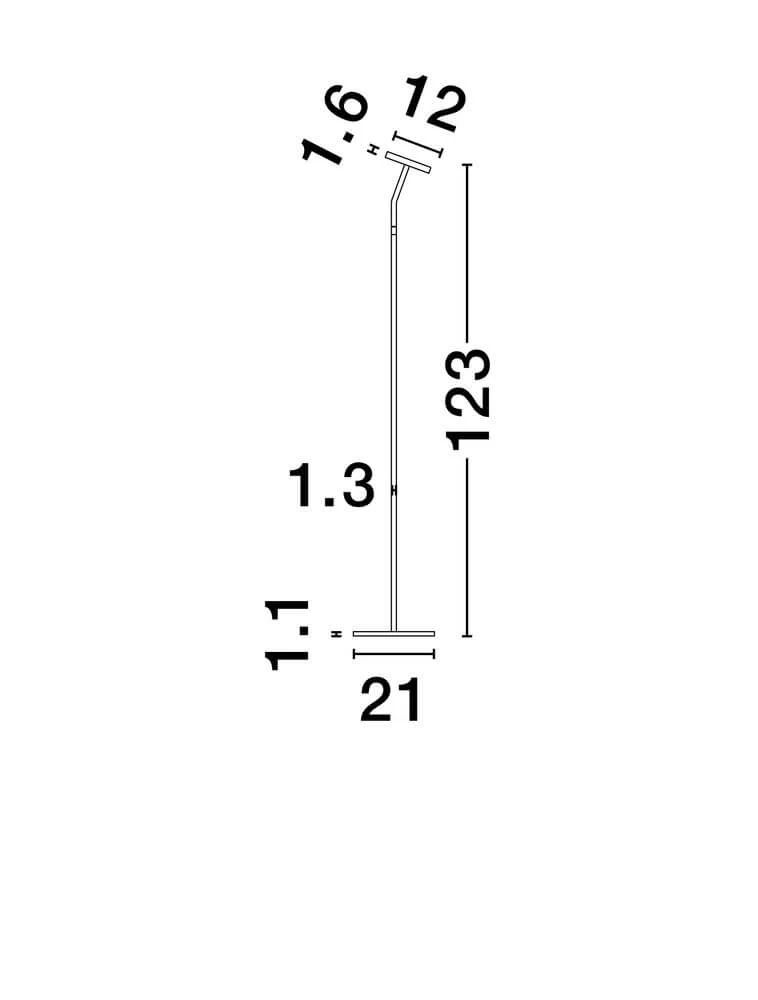 Logos Stehlampe 3000K Schwarz