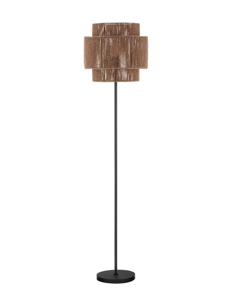 Lito Stehlampe Natur, Schwarz