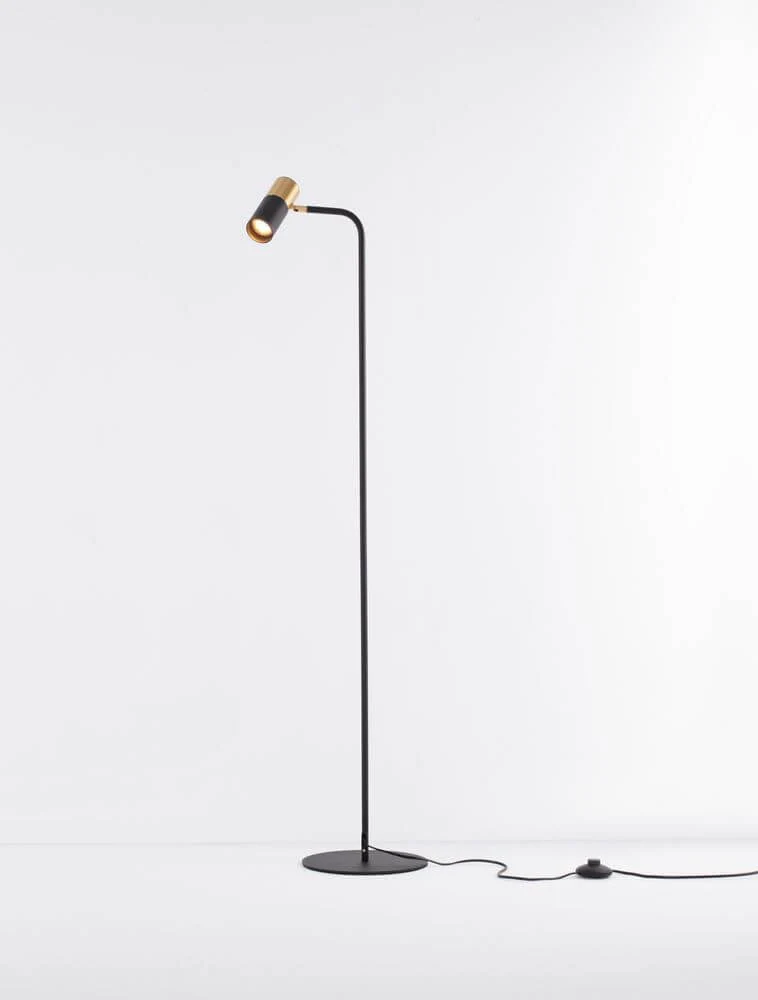 Pongo Stehlampe Schwarz, Gold