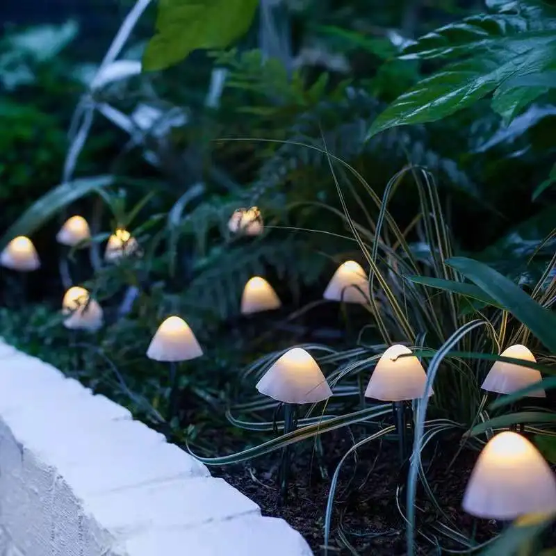 Solar LED Paddenstoelen Lichtsnoer Tuin Waterdicht Decoratief Tuinverlichting Sfeerlicht Buitenverlichting | Sansoti
