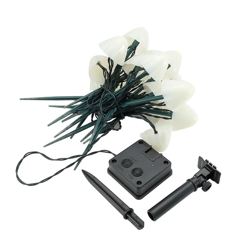 Solar LED Paddenstoelen Lichtsnoer Tuin Waterdicht Decoratief Tuinverlichting Sfeerlicht Buitenverlichting | Sansoti
