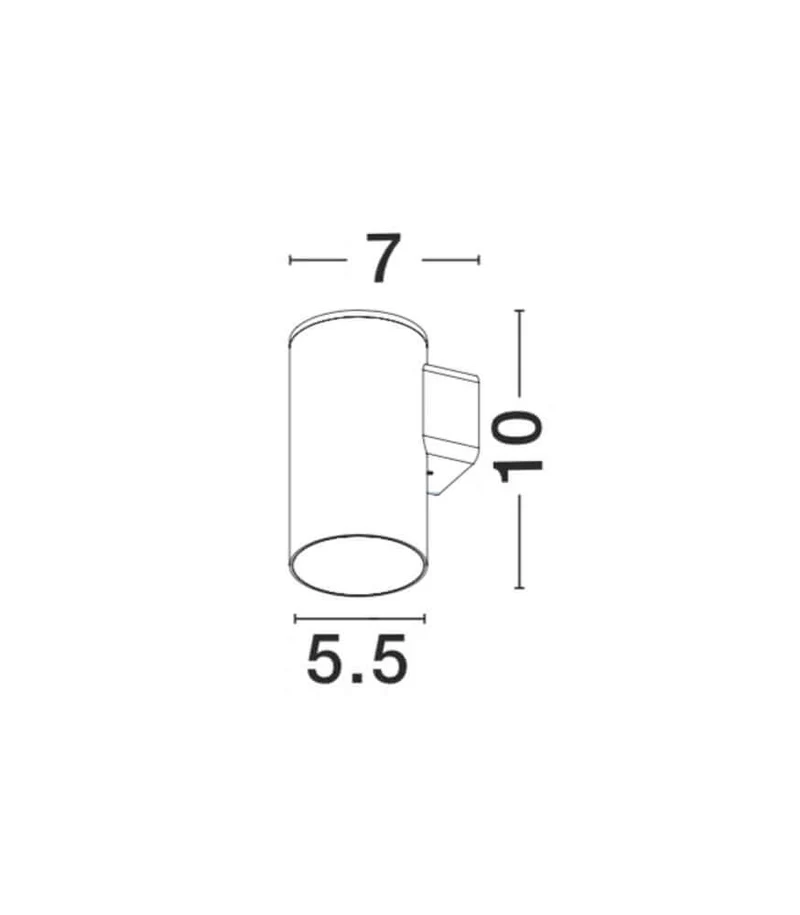 Alp LED Außenwandleuchte 3000K Downlight IP65