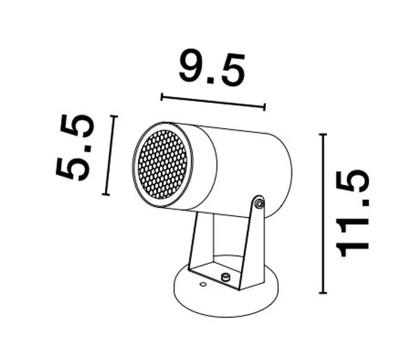 Destry Außenwandleuchte Schwarz IP54