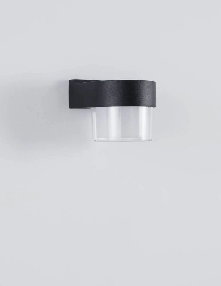 Darf LED Außenwandleuchte Downlight 3000K Schwarz IP54