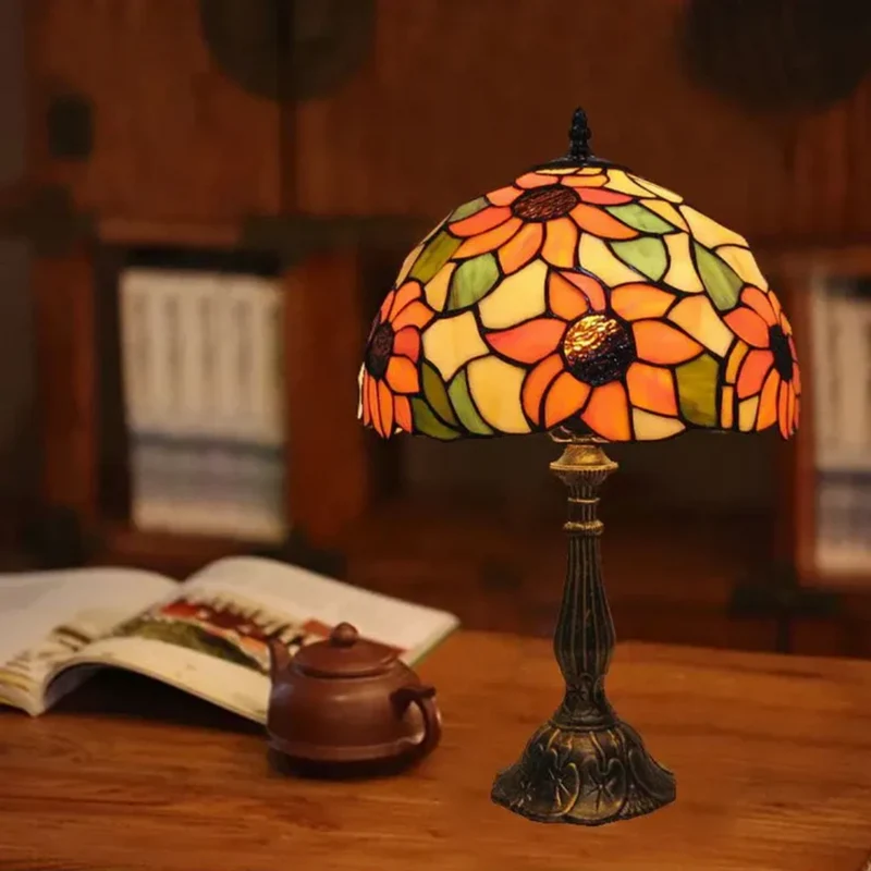 Draadloze LED Tafellamp met Kleurwisseling Glas 37cm Sfeerlicht Oplaadbaar Woonkamer Slaapkamer Bureau | Sansoti