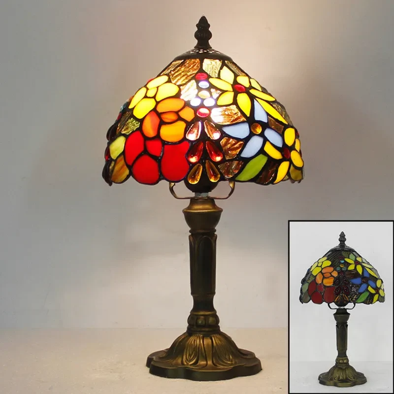 Draadloze LED Tafellamp met Kleurwisseling Glas 37cm Sfeerlicht Oplaadbaar Woonkamer Slaapkamer Bureau | Sansoti
