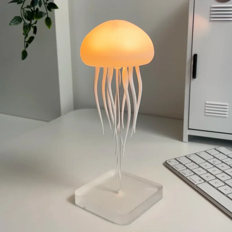 Kwallenlamp met LED-verlichting en Bewegend Water Effect voor Sfeervolle Decoratie in Woonkamer en Slaapkamer | Sansoti