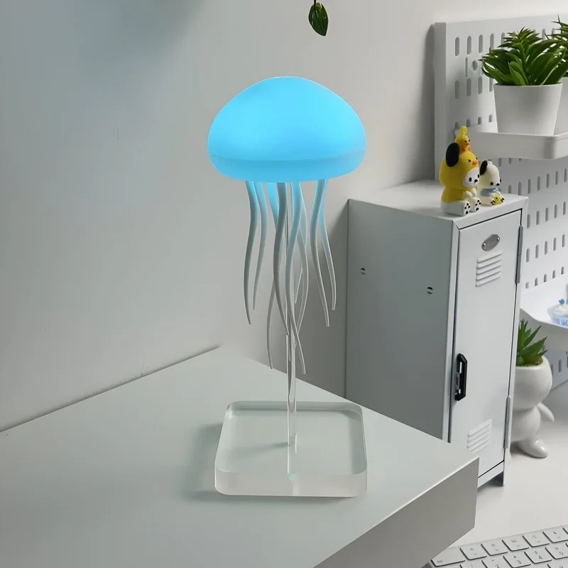 Kwallenlamp met LED-verlichting en Bewegend Water Effect voor Sfeervolle Decoratie in Woonkamer en Slaapkamer | Sansoti