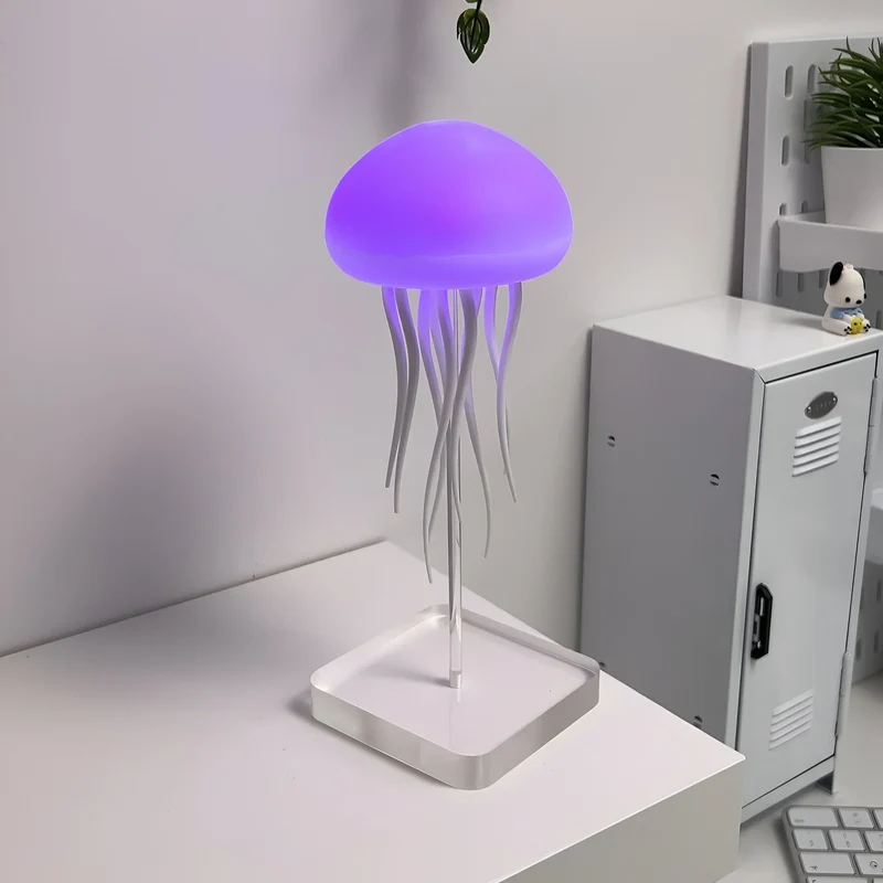 Kwallenlamp met LED-verlichting en Bewegend Water Effect voor Sfeervolle Decoratie in Woonkamer en Slaapkamer | Sansoti