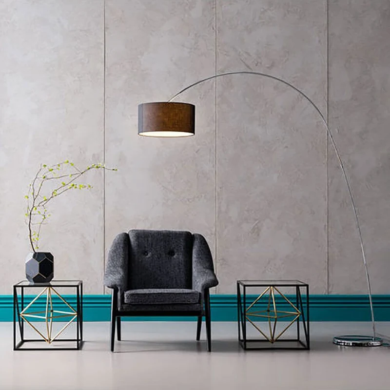 Elegante Stehleuchte Gooseneck Schwarz