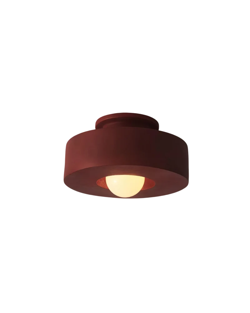 Plafonnière Hal 30 cm Resin Warm Wit 3000K Flush Mount Geïntegreerde LED 9W Overloop | Sansoti