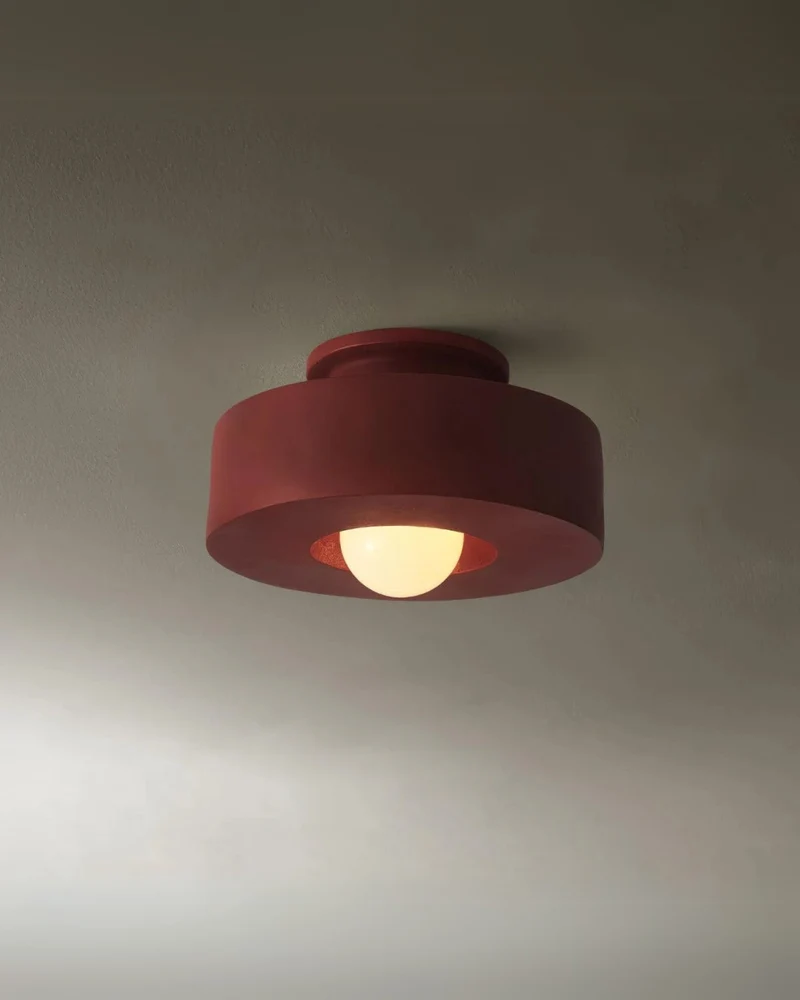 Plafonnière Hal 30 cm Resin Warm Wit 3000K Flush Mount Geïntegreerde LED 9W Overloop | Sansoti