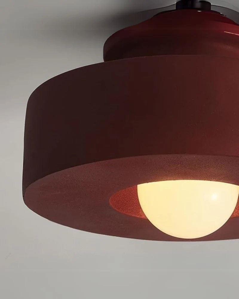 Plafonnière Hal 30 cm Resin Warm Wit 3000K Flush Mount Geïntegreerde LED 9W Overloop | Sansoti