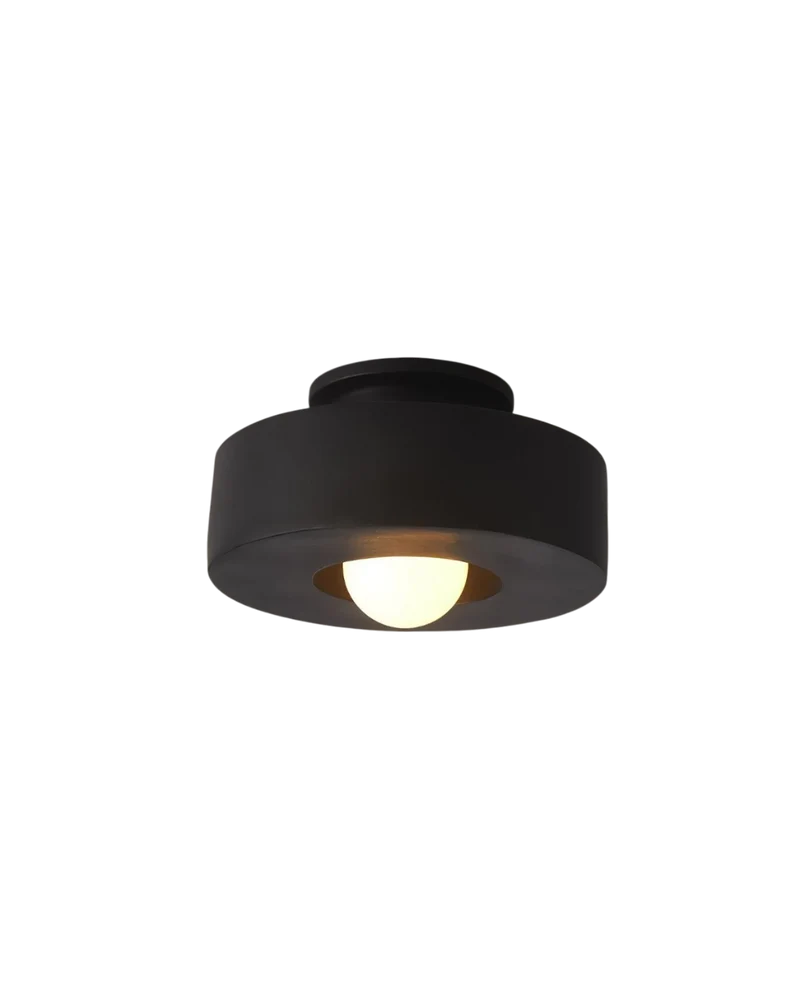 Plafonnière Hal 30 cm Resin Warm Wit 3000K Flush Mount Geïntegreerde LED 9W Overloop | Sansoti