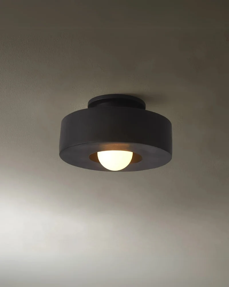 Plafonnière Hal 30 cm Resin Warm Wit 3000K Flush Mount Geïntegreerde LED 9W Overloop | Sansoti