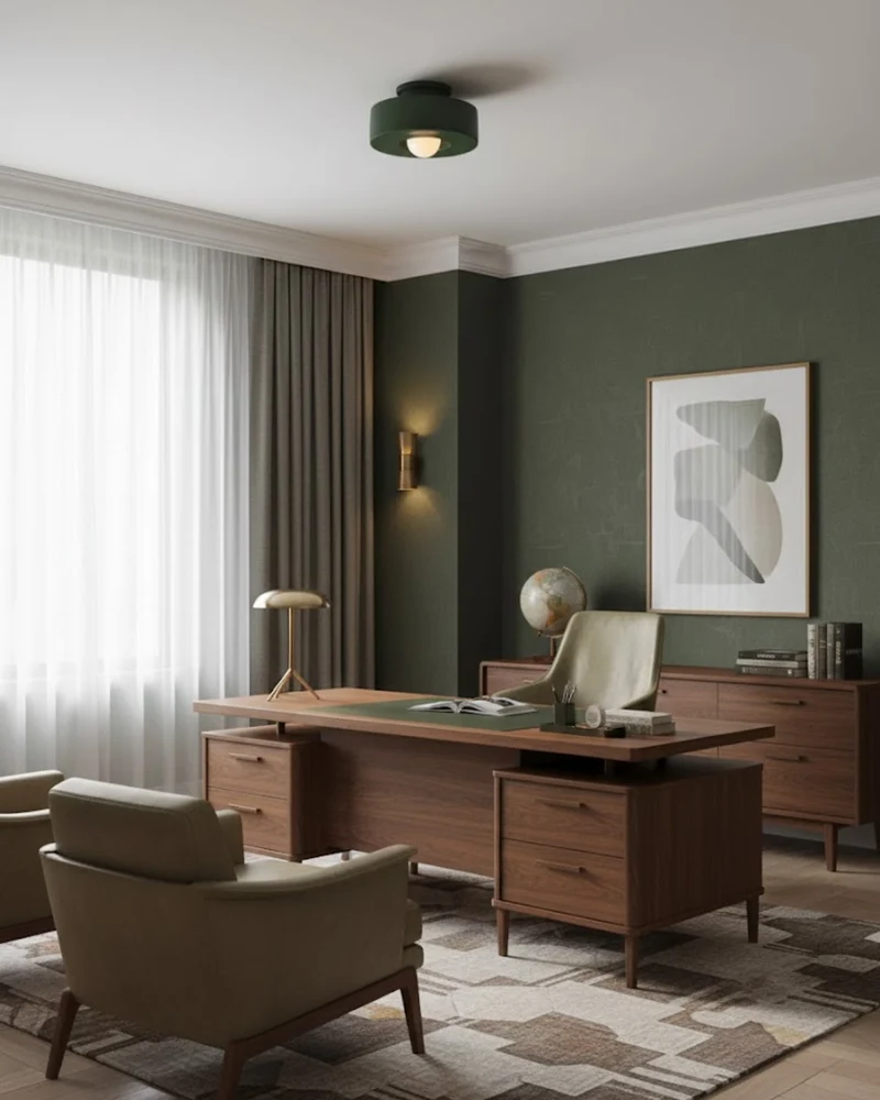 Plafonnière Hal 30 cm Resin Warm Wit 3000K Flush Mount Geïntegreerde LED 9W Overloop | Sansoti