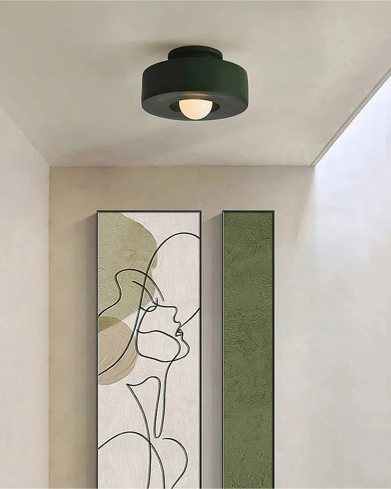 Plafonnière Hal 30 cm Resin Warm Wit 3000K Flush Mount Geïntegreerde LED 9W Overloop | Sansoti