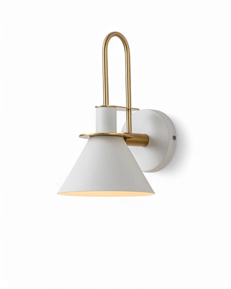 Moderne wandlamp van travertin en hout met warm wit licht – minimalistische design muurlamp voor woonkamer en slaapkamer | Sansoti