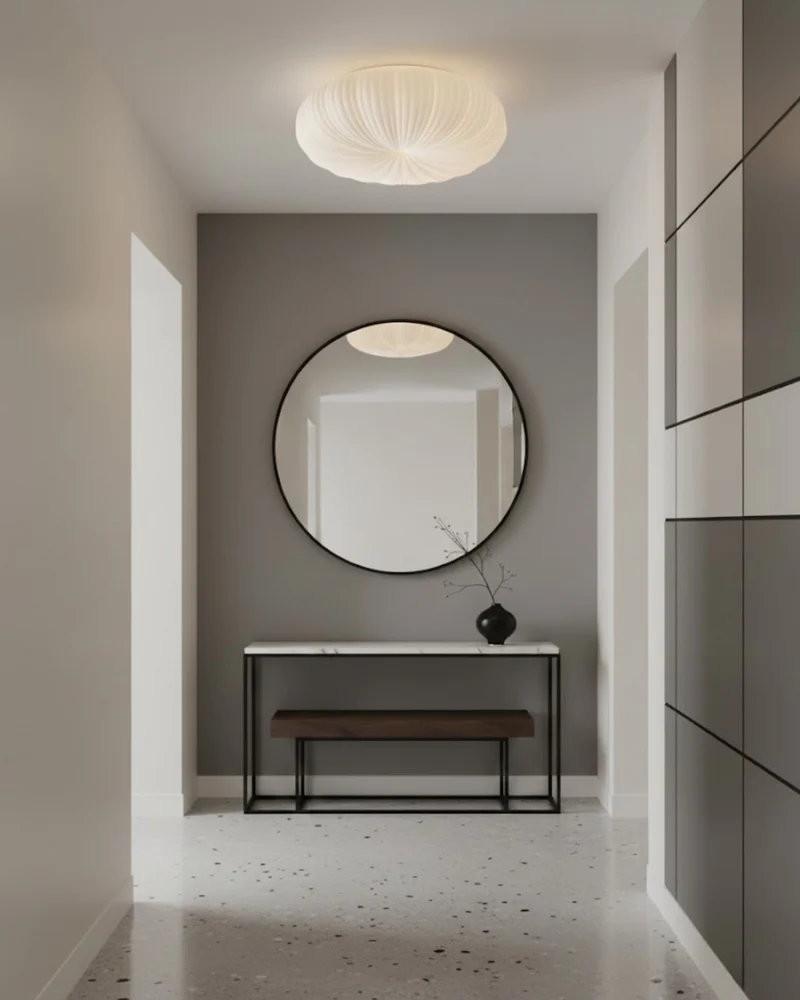 Moderne sculpturale plafondlamp met geïntegreerde LED – ronde design plafondverlichting in 23 40 en 50 cm | Sansoti
