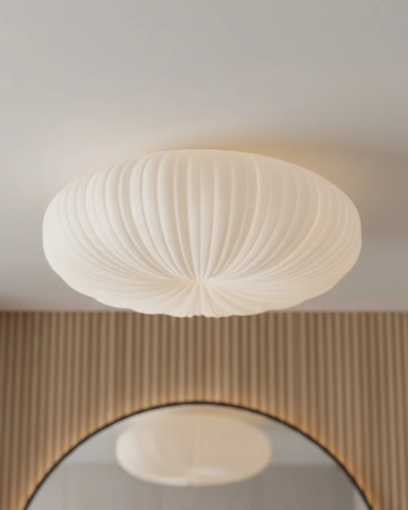 Moderne sculpturale plafondlamp met geïntegreerde LED – ronde design plafondverlichting in 23 40 en 50 cm | Sansoti