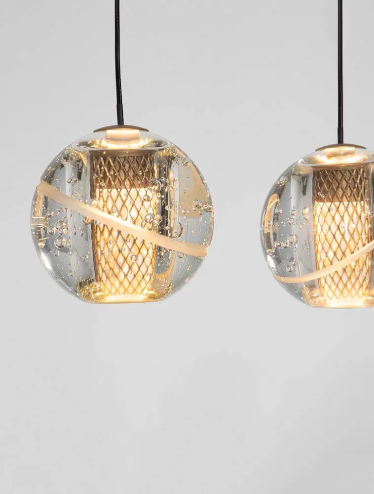 Licio Pendelleuchte Balken 84cm 5-flammig 3000K Gold