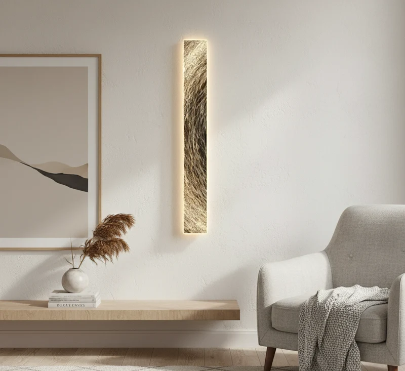 LED Wandlamp Aluminium met Warm Licht voor Woonkamer Slaapkamer Gang Modern Interieur Sfeerverlichting | Sansoti