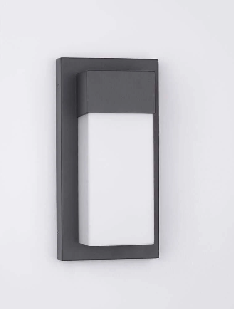 Leto LED Außenwandleuchte Verikal Unten 3000K Schwarz IP65