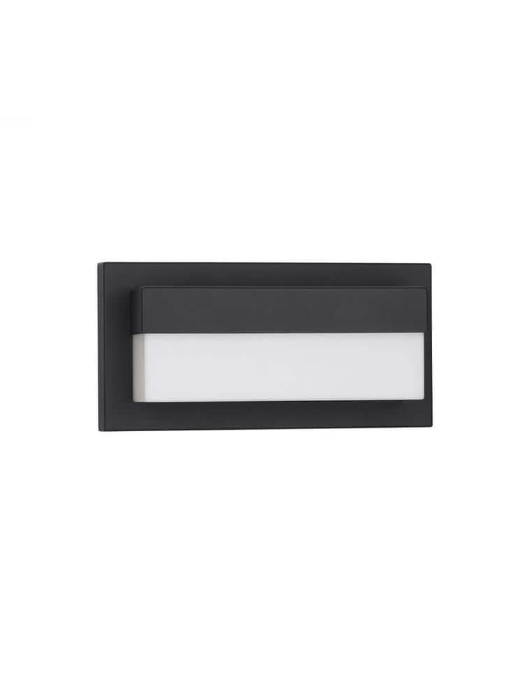 Leto LED Außenwandleuchte Horizontal 3000K Schwarz IP65