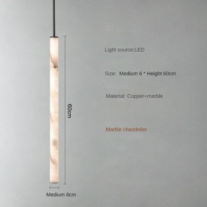LED-Hanglamp Natuursteen Koper Marmer Eettafel Slaapkamer Moderne Pendelverlichting Warm Licht Interieur | Sansoti