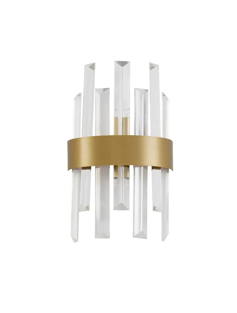 Crown Wandleuchte Gold-Satiniert