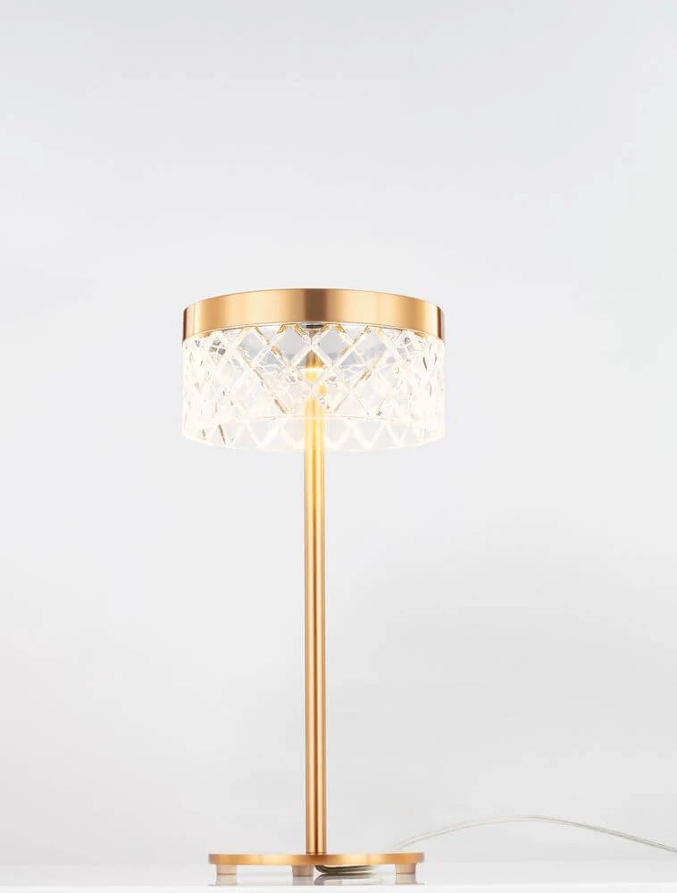 Bion LED Tischleuchte Ø 14,8cm 3000K Gold