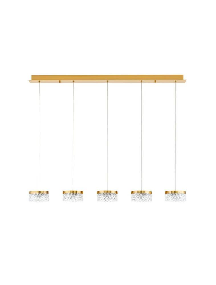 Bion LED Pendelleuchte 5-flammig 3000K Gold
